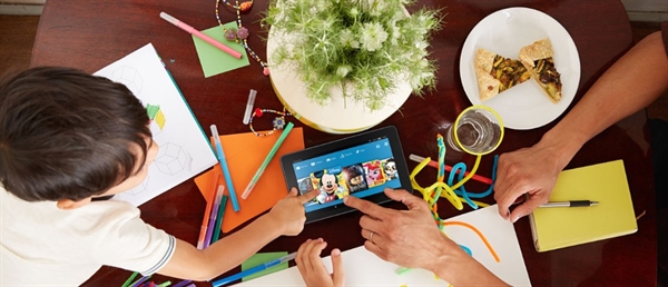 KindleShop Kindle Fire 7 tablet hele familien